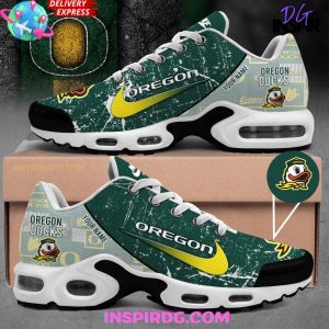 Oregon Ducks Football Custom Nike Air Max Plus Shoes InspirDG