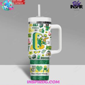 Oregon Ducks Peace Love Stanley Tumbler Cup