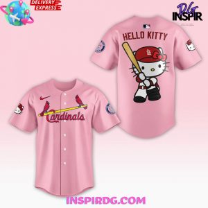 St. Louis Cardinals x Hello Kitty Night 2024 Pink Baseball Jersey