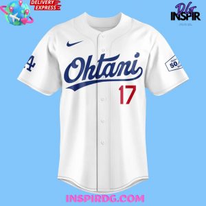 Los Angeles Dodgers Shohei Ohtani 50/50 Club Baseball Jersey