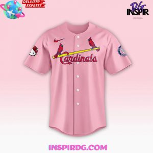 St Louis Cardinals x Hello Kitty Night 2024 Pink Basebal Jersey