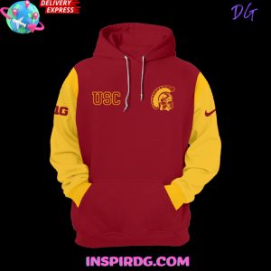 USC Trojans Big Ten 2024 Red Gold Hoodie