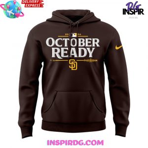 San Diego Padres October Ready 2024 Brown Hoodie
