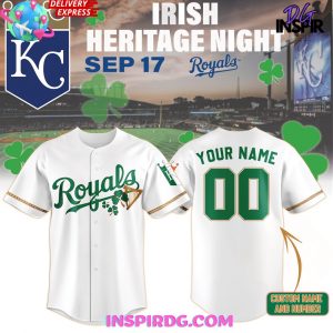 Kansas City Royals Irish Heritage Night 2024 Baseball Jersey InspirDG