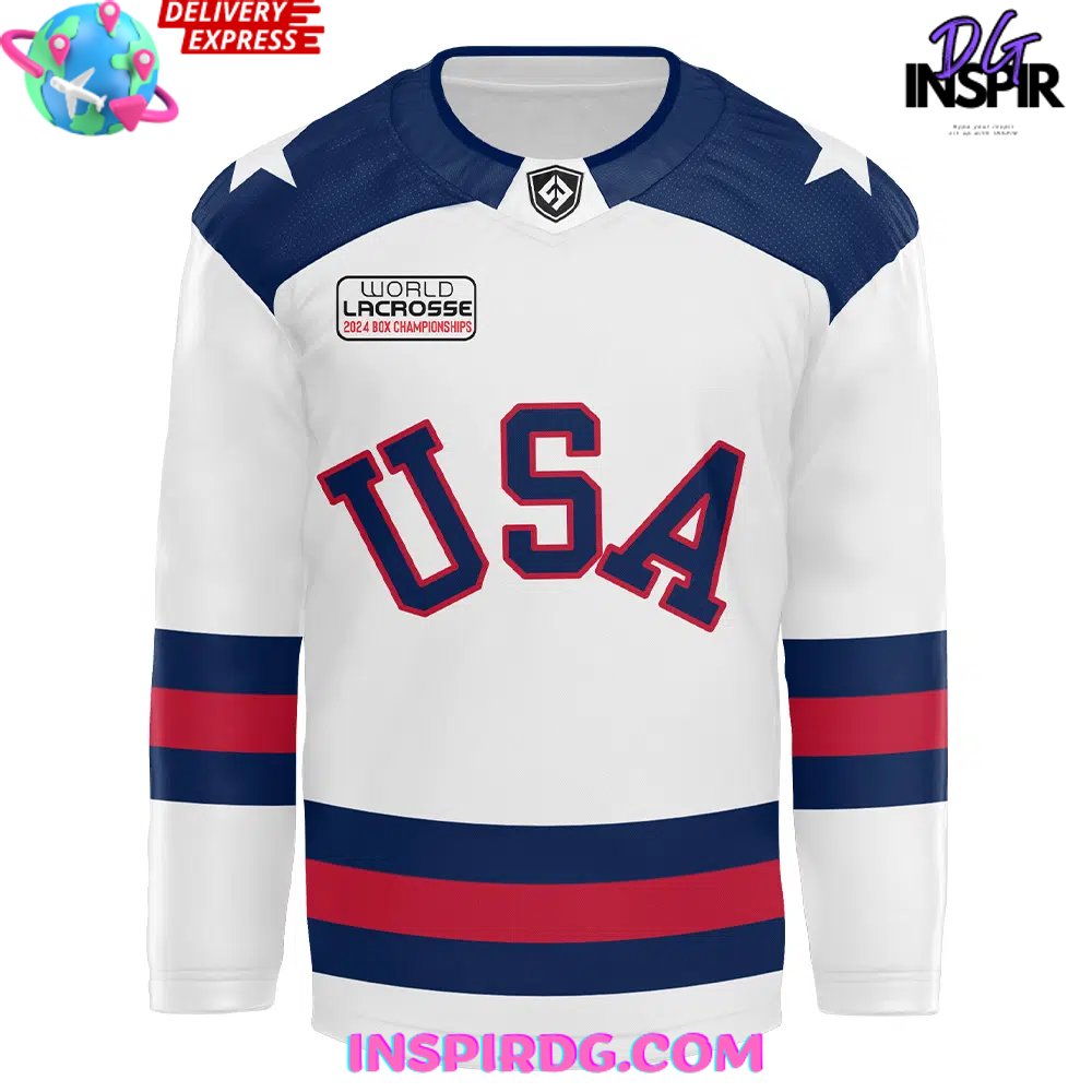 2024 United States Women s Box White Hockey Jersey InspirDG