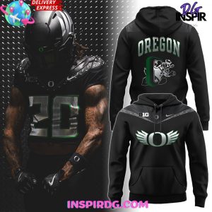 Oregon Ducks BIG X 2024 Black Hoodie InspirDG