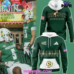 Cal Poly Mustangs Big Sky 2024 Green Hoodie