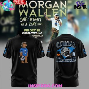 Carolina Panthers x Morgan Wallen 2024 Black T-Shirt