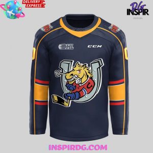 Barrie Colts New Uniform 202425 Black Hockey Jersey