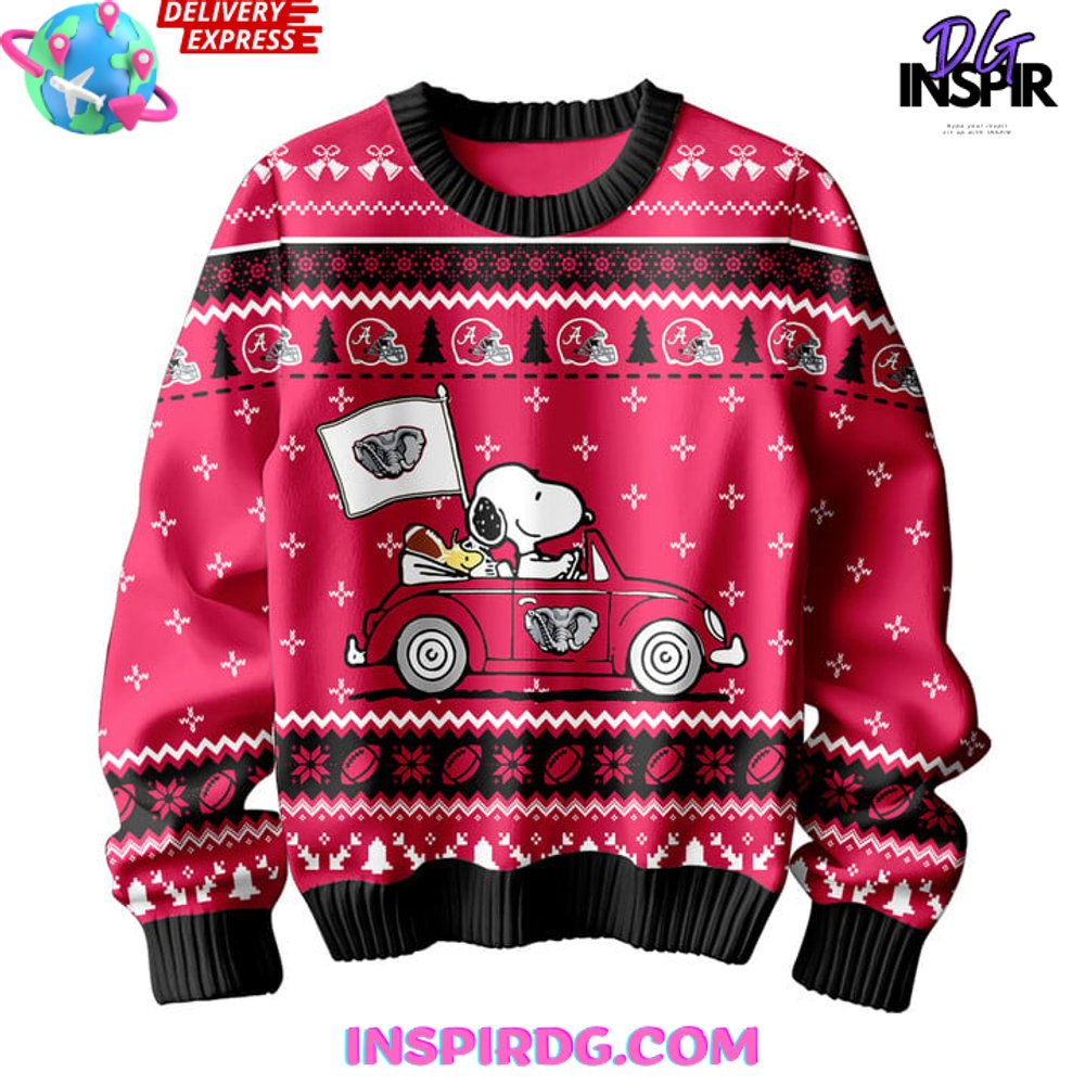 Alabama Crimson Tide x Snoopy Special Edition Sweater Alabama Crimson Tide x Snoopy Special Edition Sweater