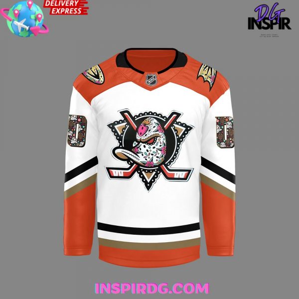 Anaheim Ducks Dia De Los Muertos 2024 Hockey Jersey