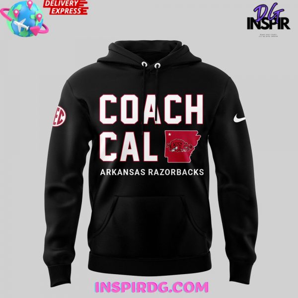 Arkansas Razorback Coach John Calipari 2024 Black Hoodie