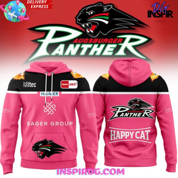 Augsburger Panther Happy Cat 2024 Pink Hoodie