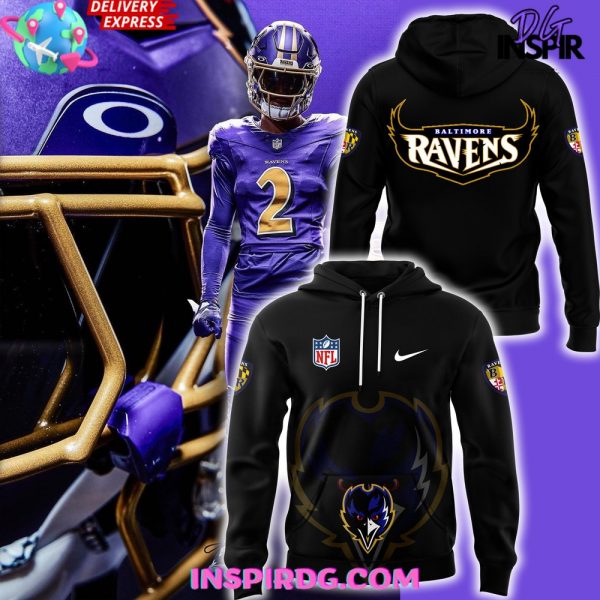 Baltimore Ravens Alternate Helmet Fanatics Black 2024 Hoodie