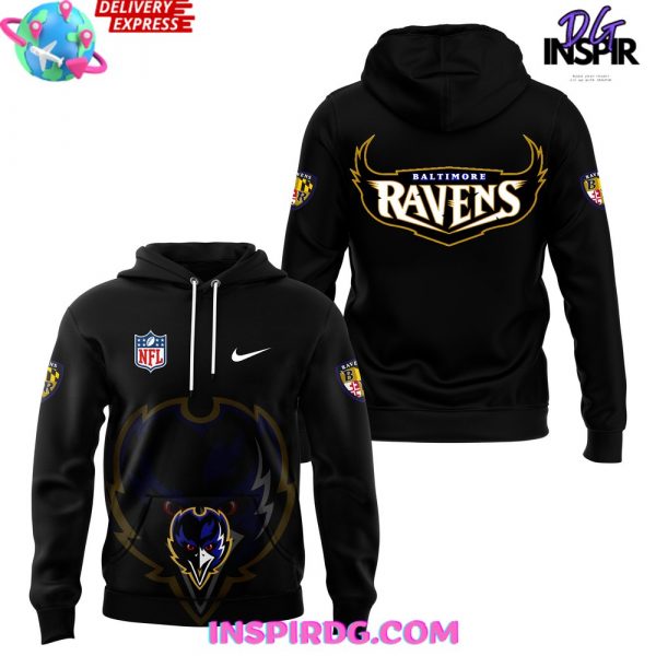 Baltimore Ravens Alternate Helmet Fanatics Black 2024 Hoodie
