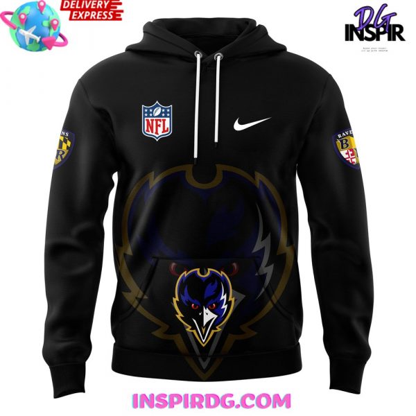 Baltimore Ravens Alternate Helmet Fanatics Black 2024 Hoodie