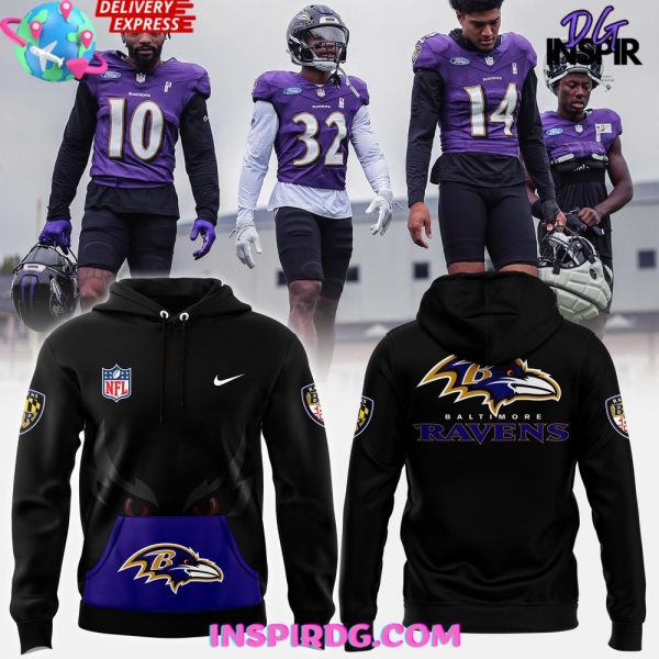 Baltimore Ravens Darkness Falls 2024 Hoodie