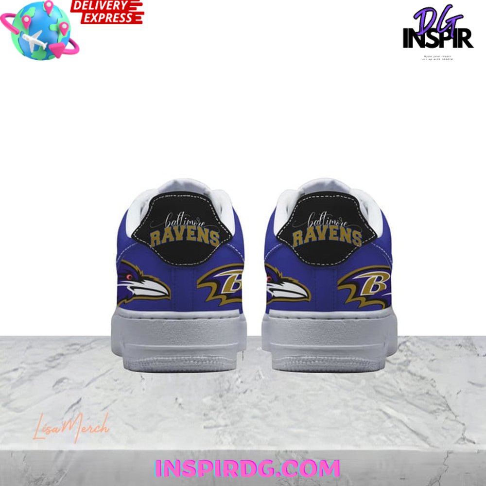 Baltimore Ravens Play Like A Raven Nike Air Force 1 Baltimore Ravens Play Like A Raven Nike Air Force 1