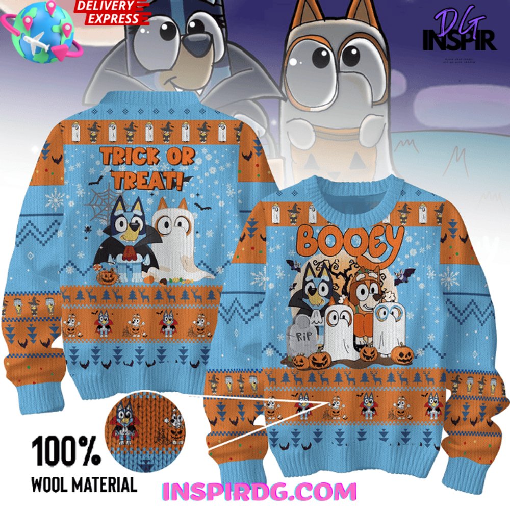 Bluey Trick Or Treat Special Edition Sweater Bluey Trick Or Treat Special Edition Sweater