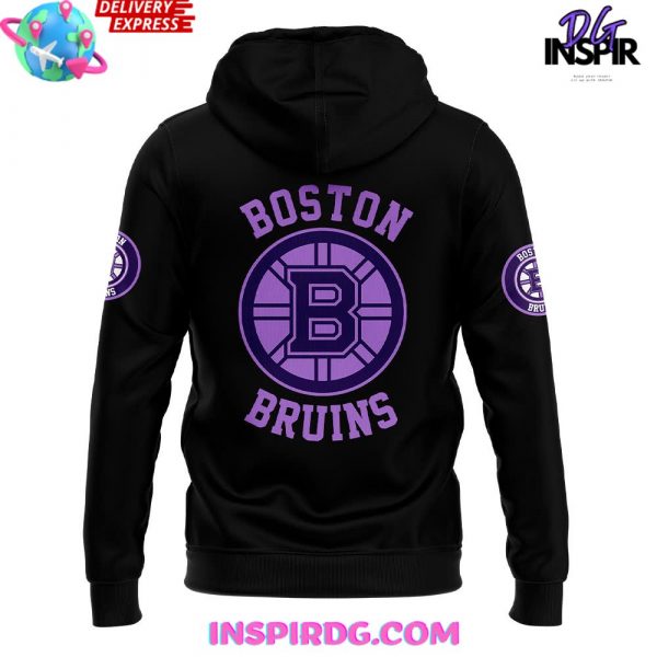 Boston Bruins x Hockey Fights Cancer 2024 Hoodie