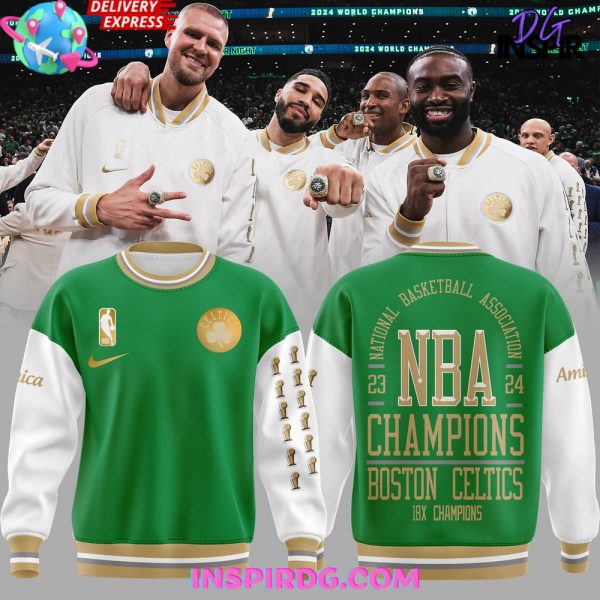 Boston Celtics 18X NBA Champions Special Green Sweatshirt