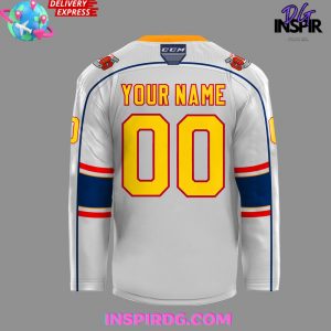 Barrie Colts New Uniform 202425 White Hockey Jersey
