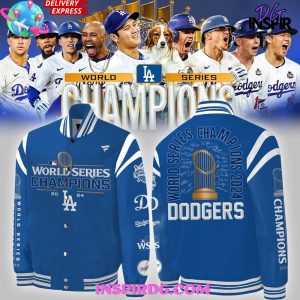 Los Angeles Dodgers World Series Champions 2024 Blue Baseball Jacket
