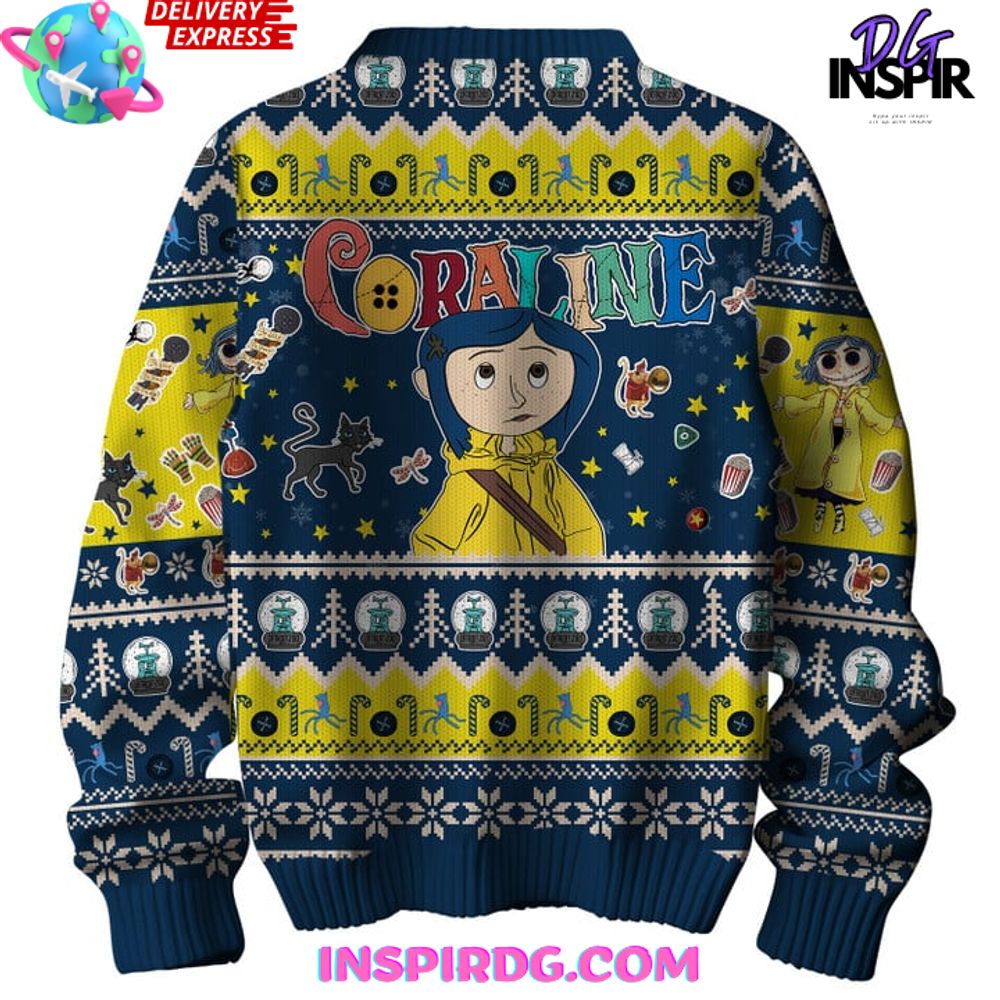 Coraline Welcome Home Christmas Ugly Special Sweater Coraline Welcome Home Christmas Ugly Special Sweater
