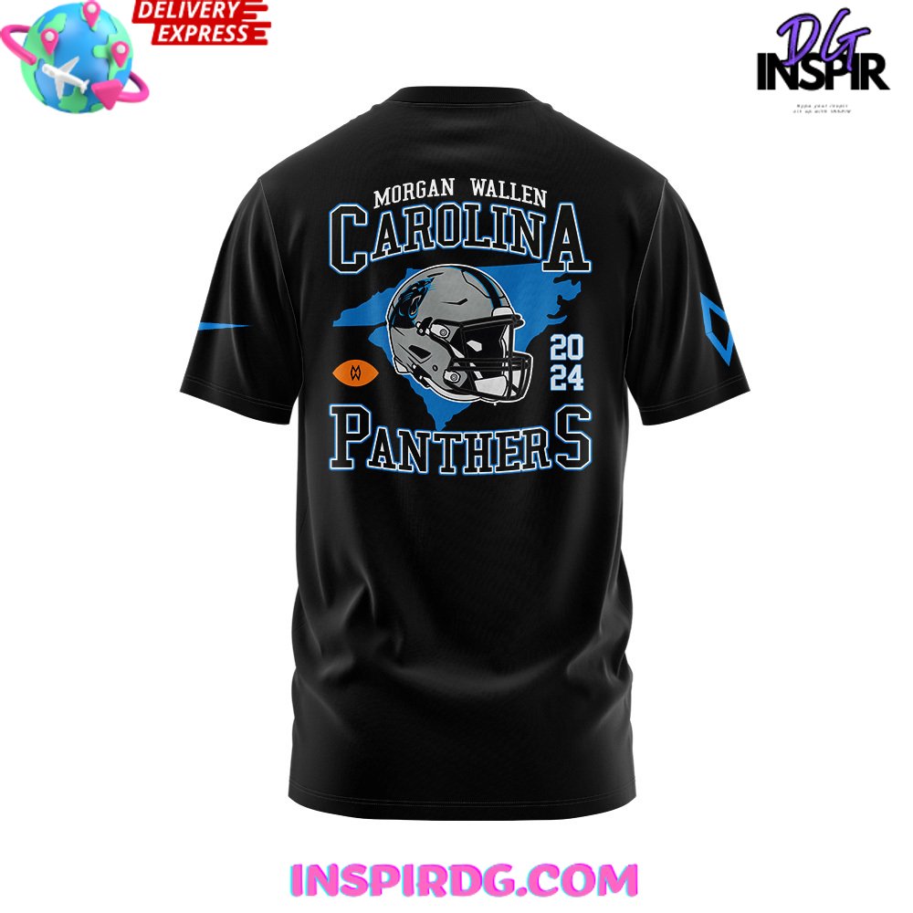 Carolina Panthers x Morgan Wallen 2024 Black T-Shirt Carolina Panthers x Morgan Wallen 2024 Black T-Shirt