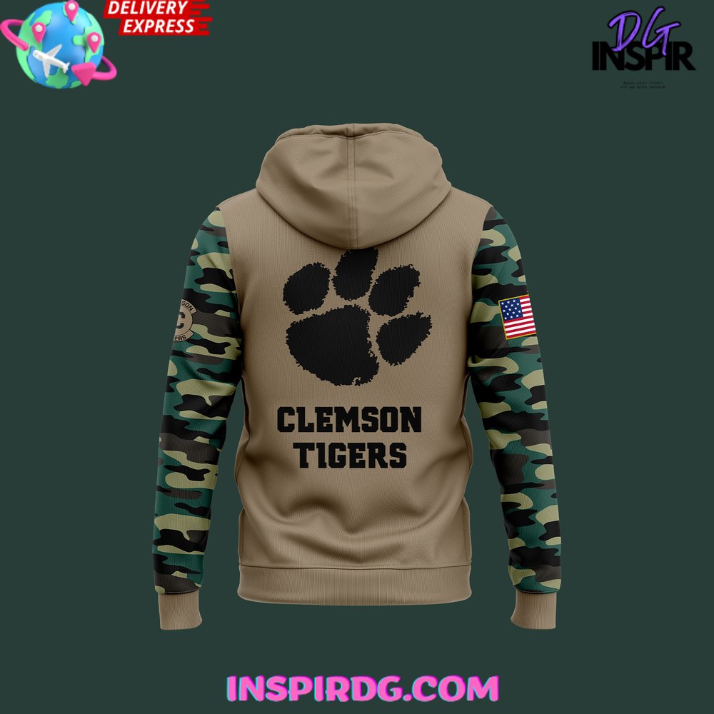 Clemson camo hoodie best sale