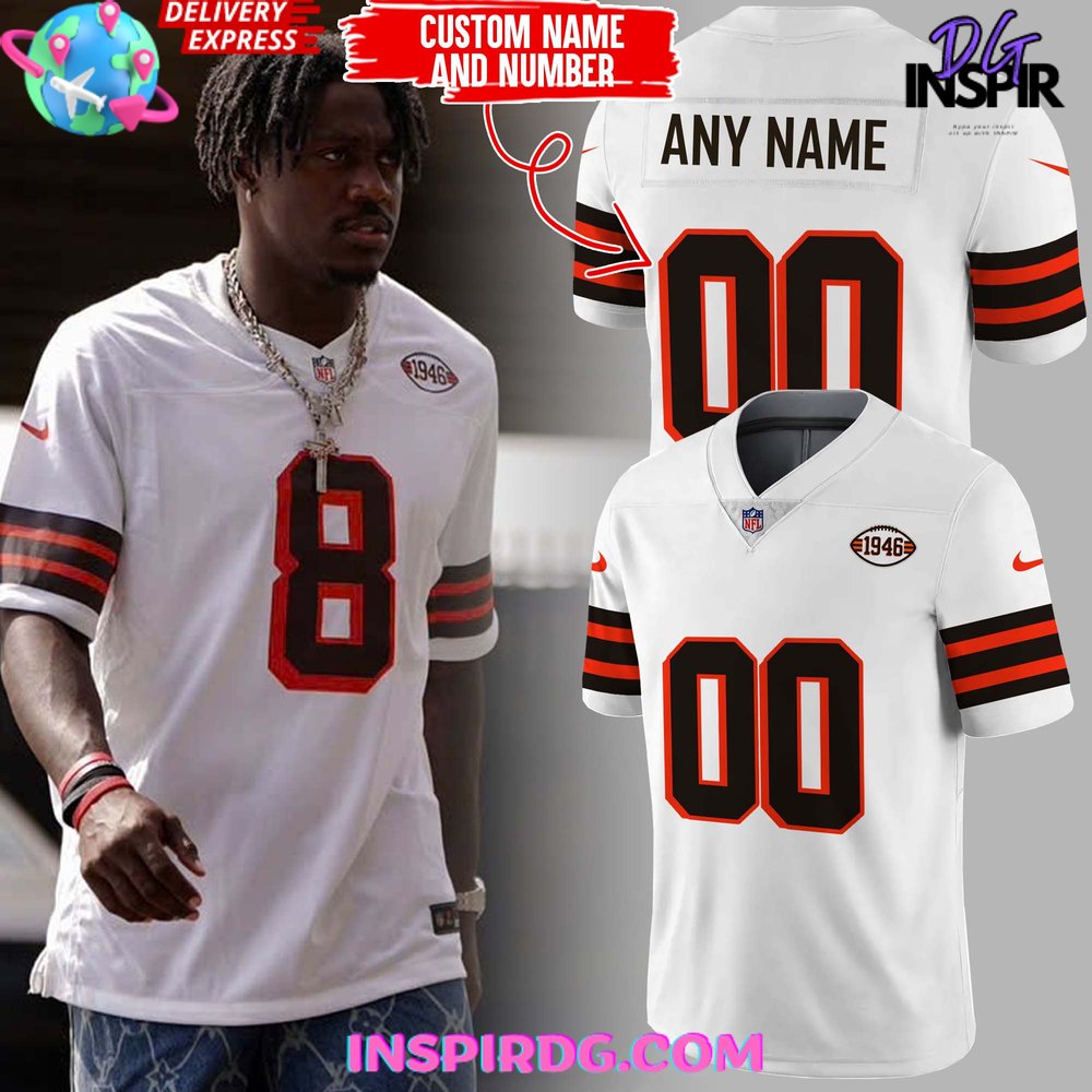 Cleveland fashion browns customized jersey