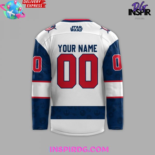 Columbus Blue Jackets x Star Wars Night 2024 Custom Hockey Jersey