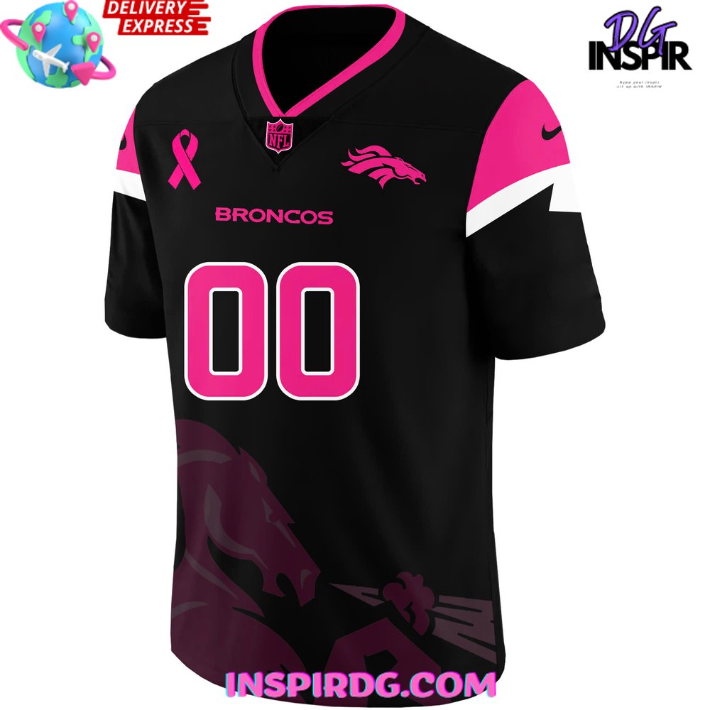 Denver Broncos NFL Crucial Catch Breast Cancer 2024 Football Jersey InspirDG