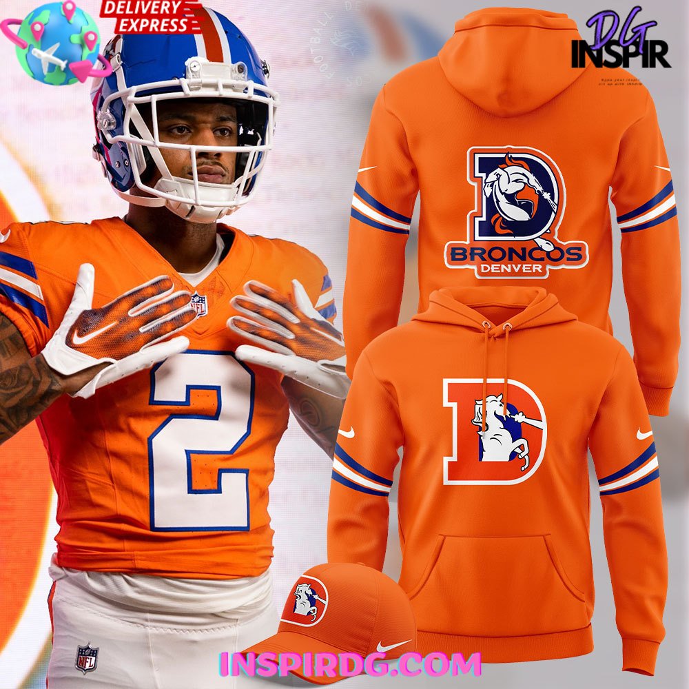 Orange broncos sweatshirt hotsell