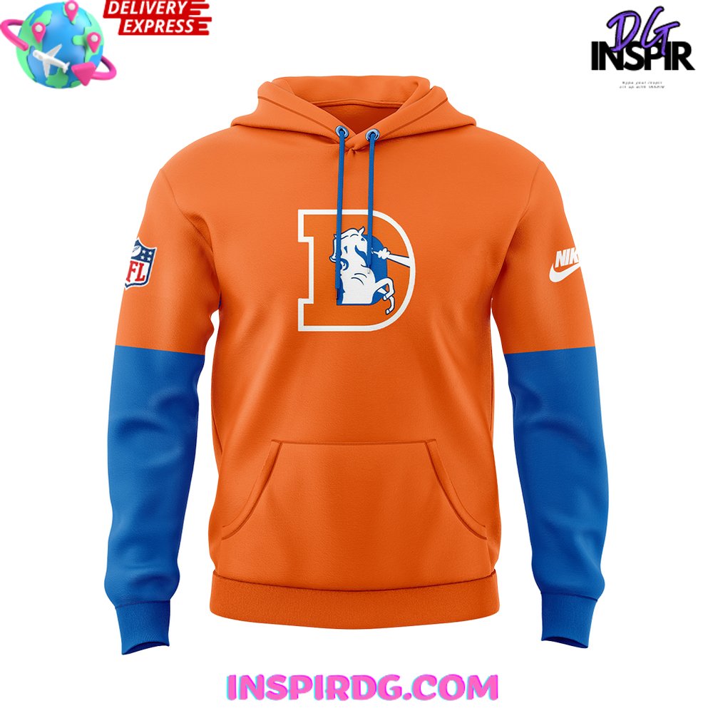 Broncos throwback hoodie sale