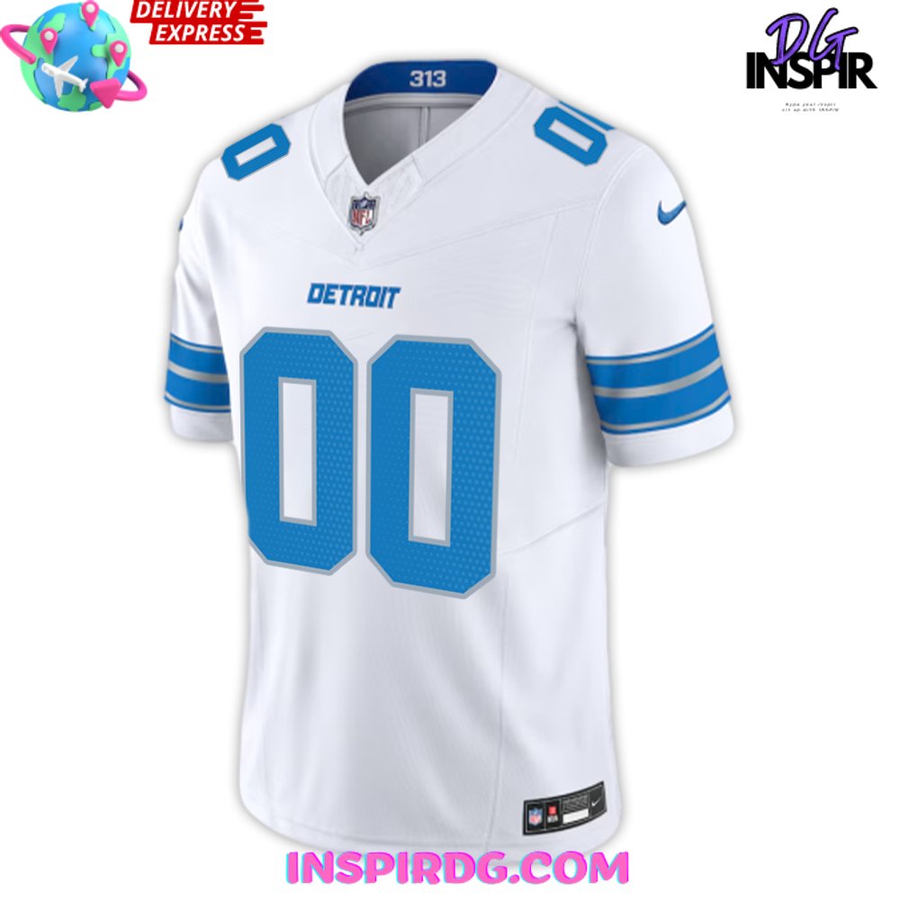 Detroit lions shops white jersey