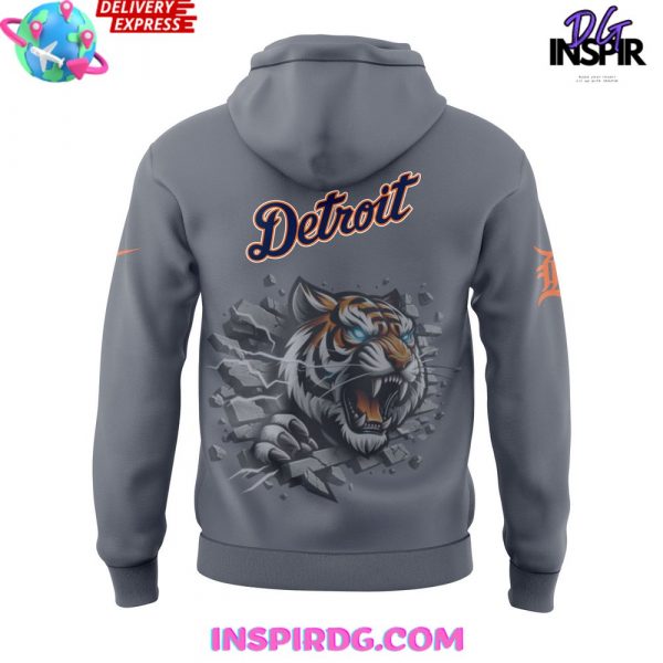 Detroit Tigers Gritty 2024 Gray Hoodie