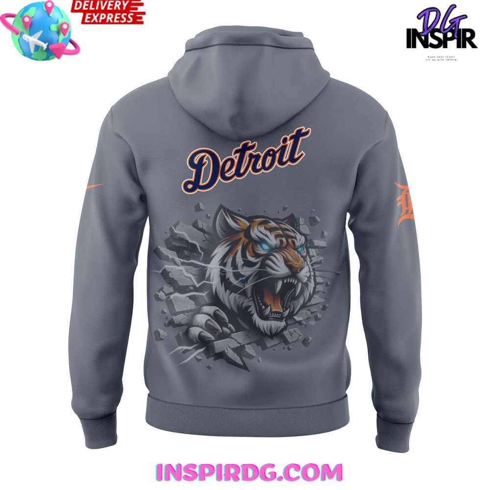 Detroit Tigers Gritty 2024 Gray Hoodie Detroit Tigers Gritty 2024 Gray Hoodie