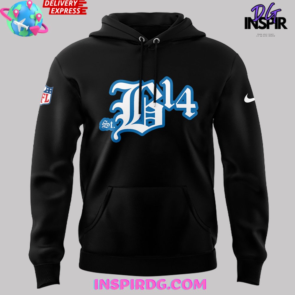 Detroit vs Everybody Saint Brown Black Hoodie Detroit vs Everybody Saint Brown Black Hoodie
