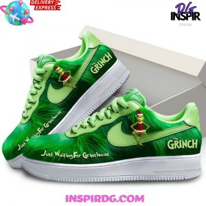 Grinch Just Waiting For Grinchmas Nike Air Force 1
