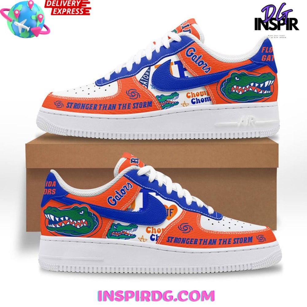 Florida Gators Stronger Than The Storm Nike Air Force 1 Florida Gators Stronger Than The Storm Nike Air Force 1