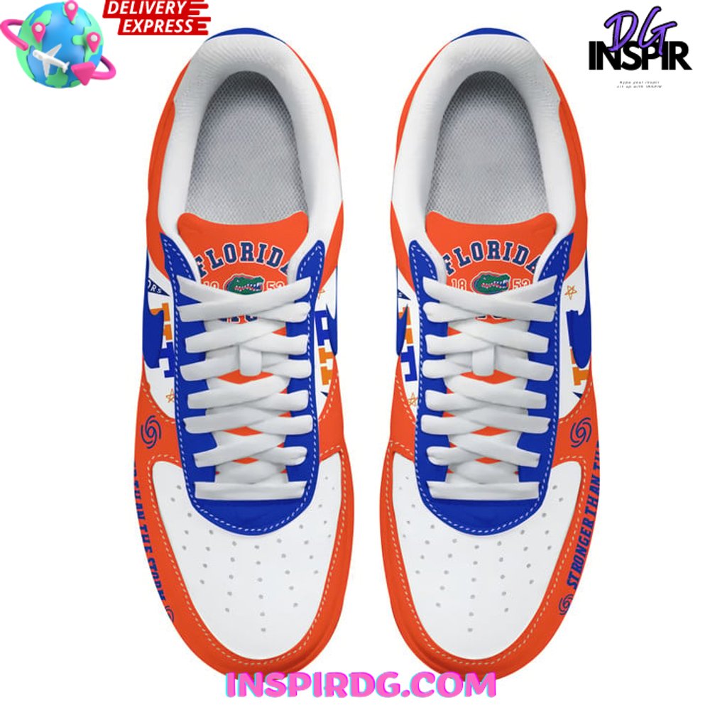 Florida Gators Stronger Than The Storm Nike Air Force 1 Florida Gators Stronger Than The Storm Nike Air Force 1