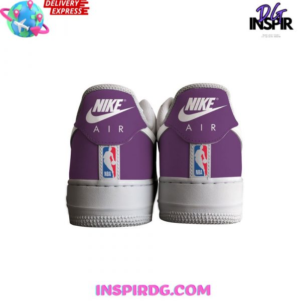 Golden Los Angeles Lakers Custom Purple Nike Air Force 1