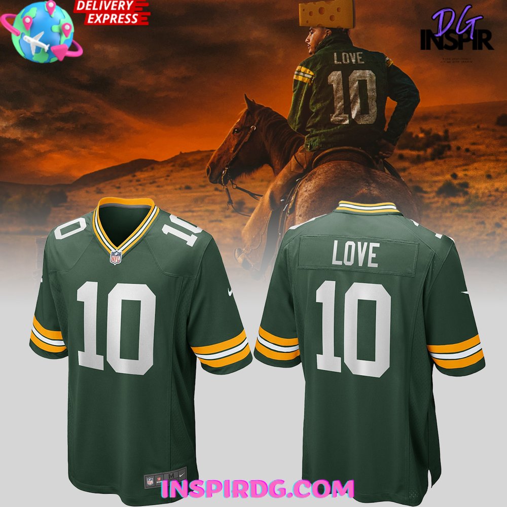 Green Bay Packers Game 2024 Custom Football Jersey InspirDG