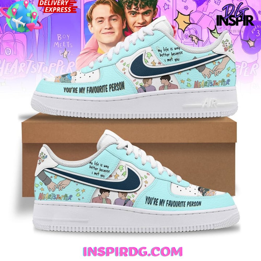 Heartstopper You re My Favourite Person Nike Air Force 1 InspirDG