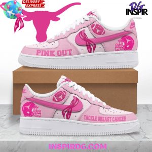 Texas Longhorns Tackle Breast Cancer Nike Air Force 1