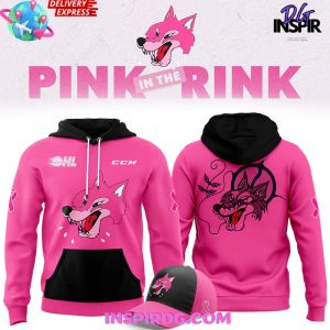 Sudbury Wolves Pink in the Rink Night 2024 Hoodie