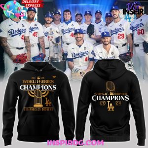Los Angeles Dodgers World Series Champions 2024 Black Hoodie