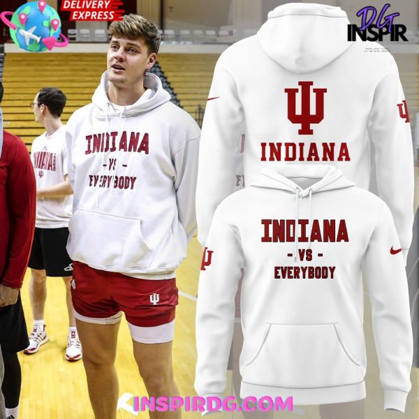 Indiana Hoosiers VS Everybody Special White Hoodie