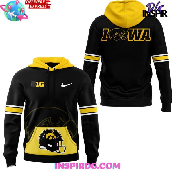Iowa Hawkeye Football Pullover 2024 Yellow Hoodie